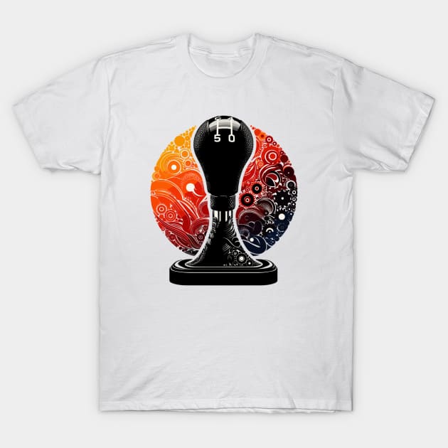 Manual Gear Shift T-Shirt by Vehicles-Art